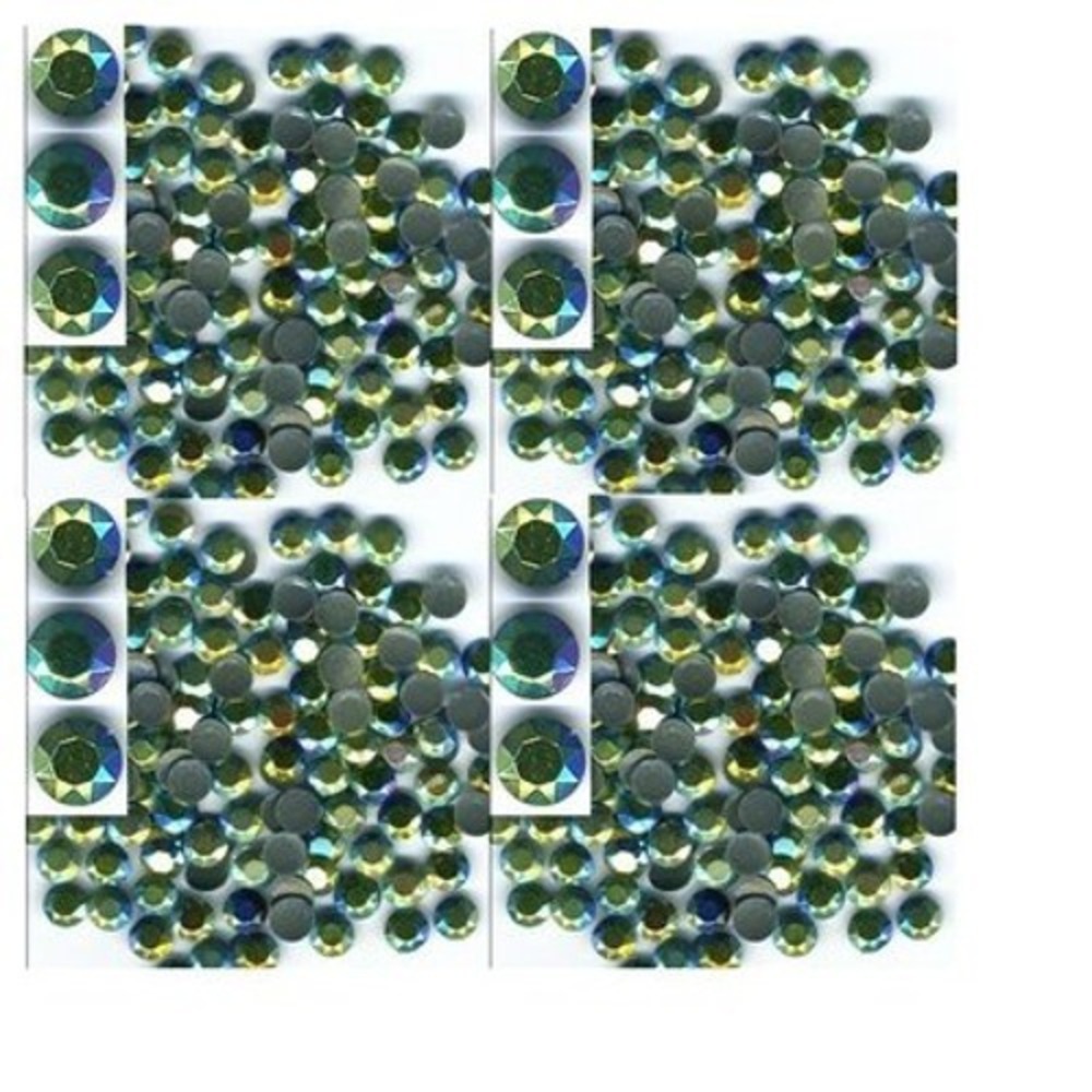 RHINESTUDS Faceted Metal 4mm AB ICE SEA  Hot Fix 1gr‎ - Picture 1 of 1